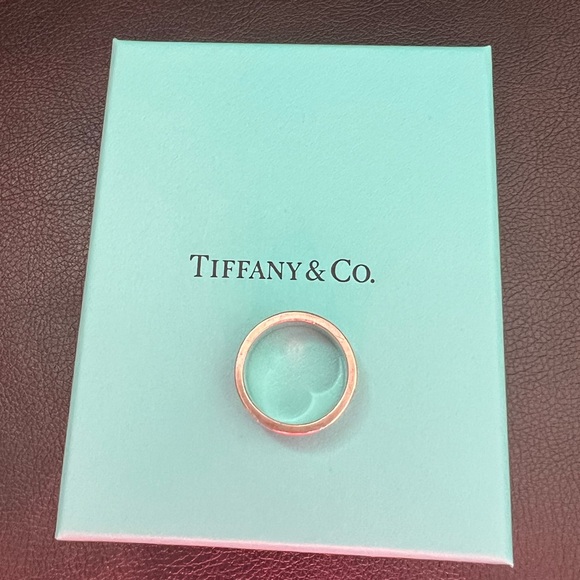 Tiffany & Co Vintage Ring Atlas Band Sterling Silver Size 6 - Picture 5 of 7